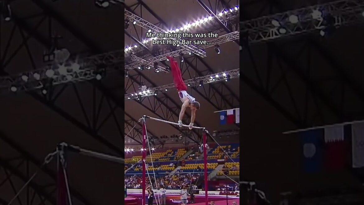 The most iconic High Bar save ever馃く #gymnastics #save #onehand #highbar #sports #catch The most iconic High Bar save ever馃く #gymnastics #save #onehand #highbar #sports #catch