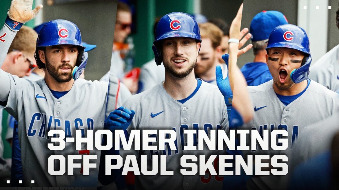 Full Inning: Cubs 3-HOMER inning off Paul Skenes 😳 (Swanson, Tucker & Suzuki go YARD!)