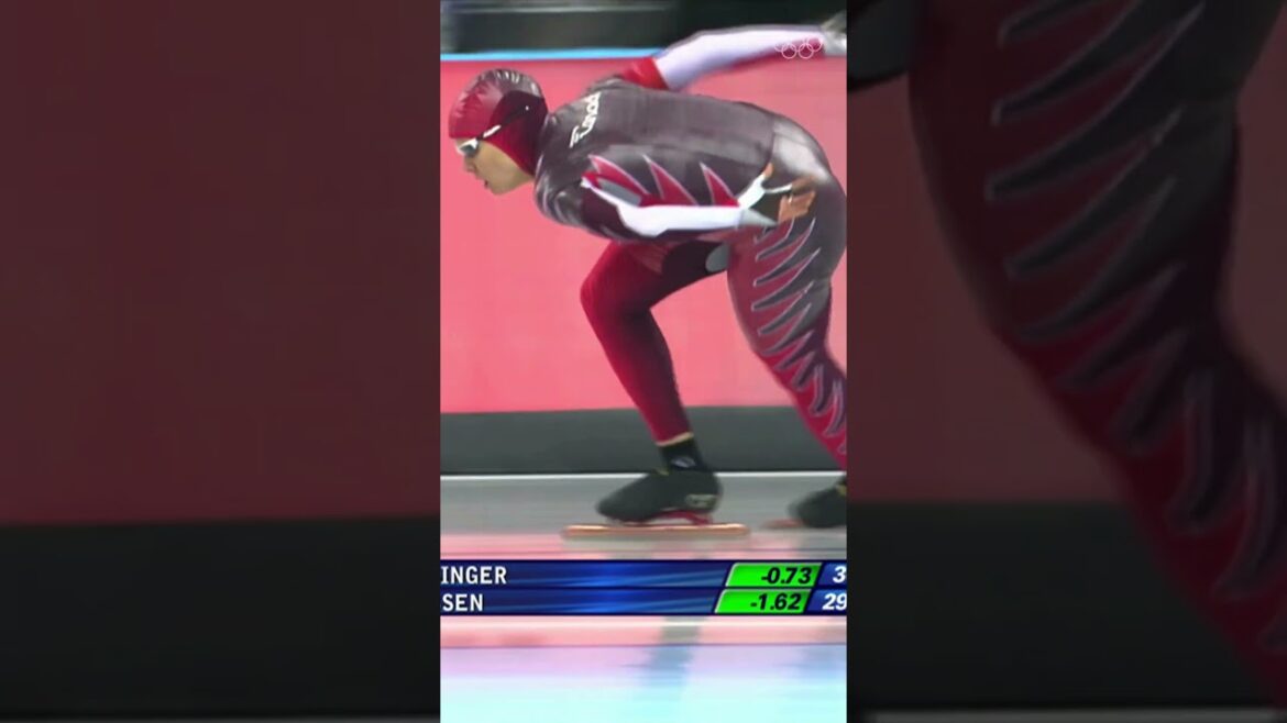 Cindy Klassen: Speeding to gold in Turin. ⛸️🥇