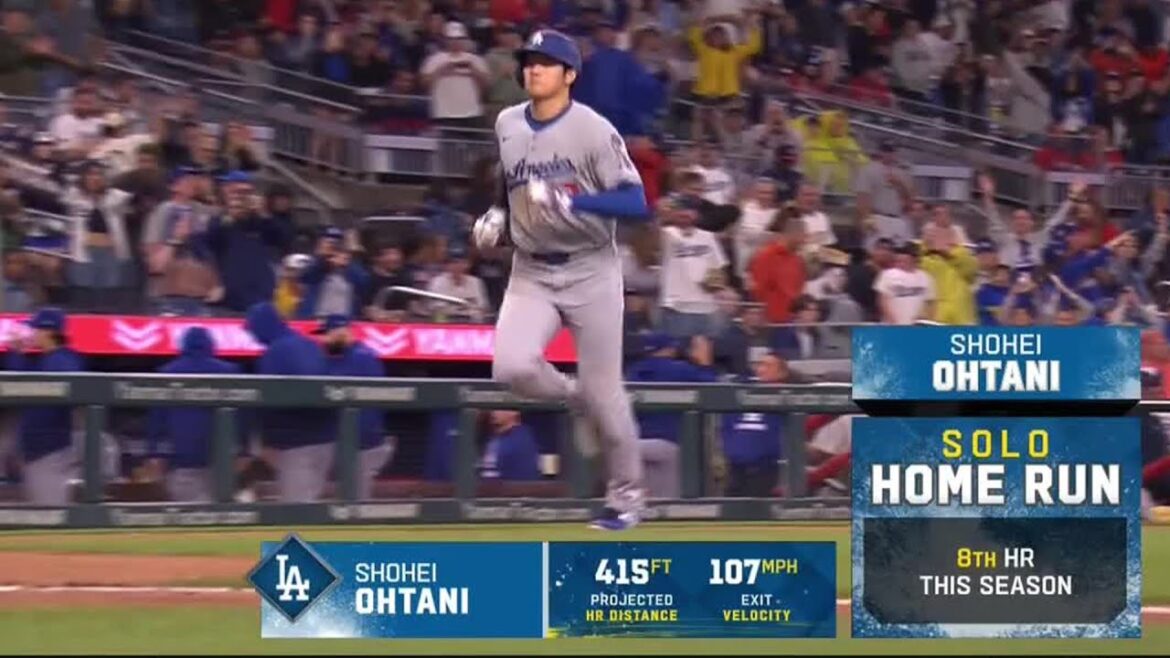 Shohei Ohtani hits home run No. 8 on the season vs. Braves 🎯 | ESPN MLB