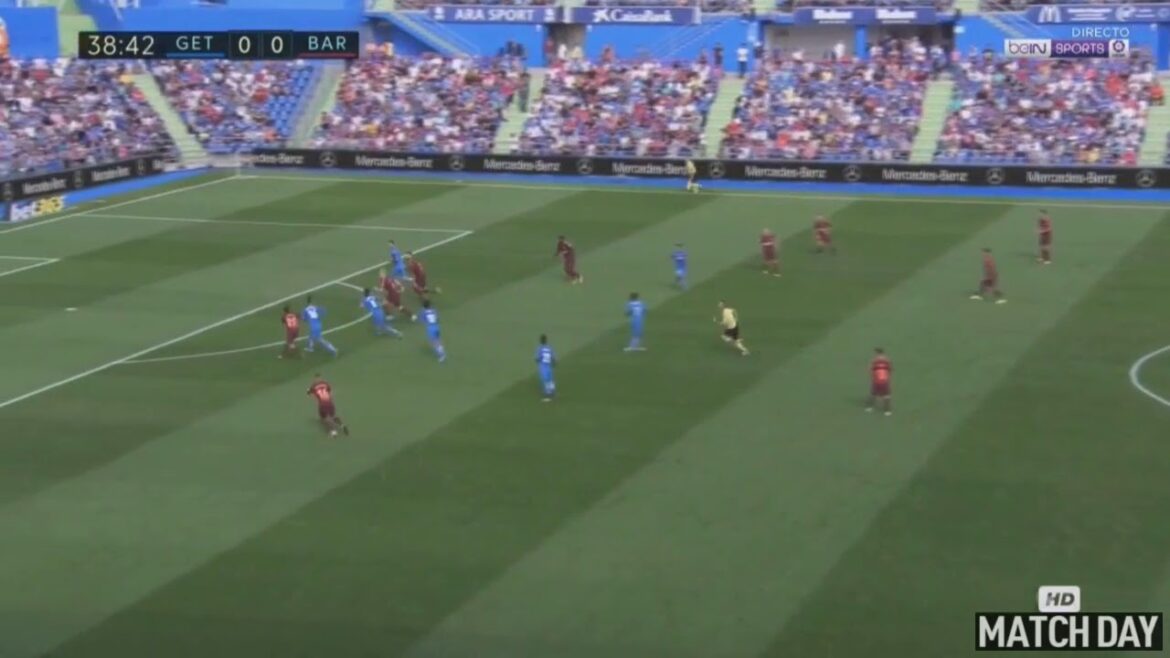 Gaku Shibaski Amazing Volley Goal vs Barcelona ... Getafe vs Barcelona 1: 0