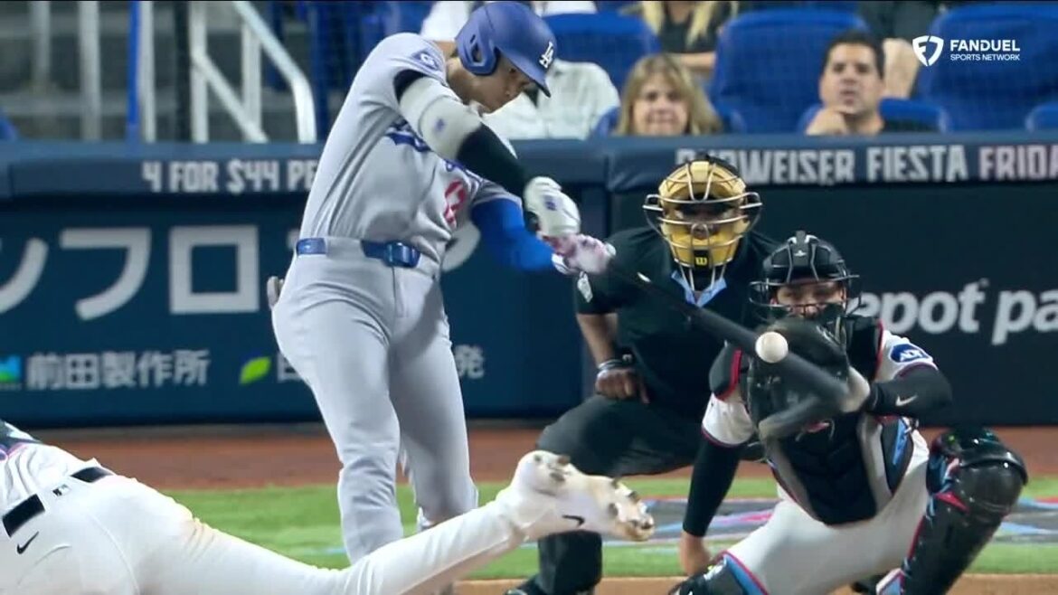 Shohei Ohtani blasts 2-run home run vs. Marlins to extend Dodgers' lead | ESPN MLB