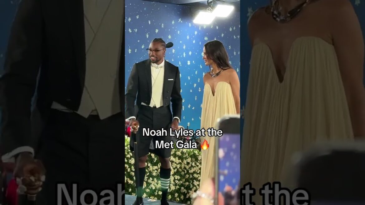 Olympic gold medalist Noah Lyles at the #MetGala
