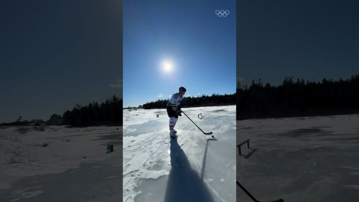 It's skateboarding. 🛹 It's ice hockey. 🏒 📹: @johnnypurcell #Olympics #Sports #WinterSports