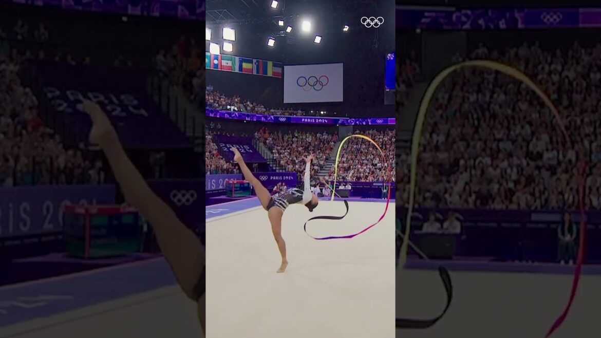 Barbara Domingos understood the assignment and went full Gaga at #Paris2024. 🖤 #Olympics #BadRomance