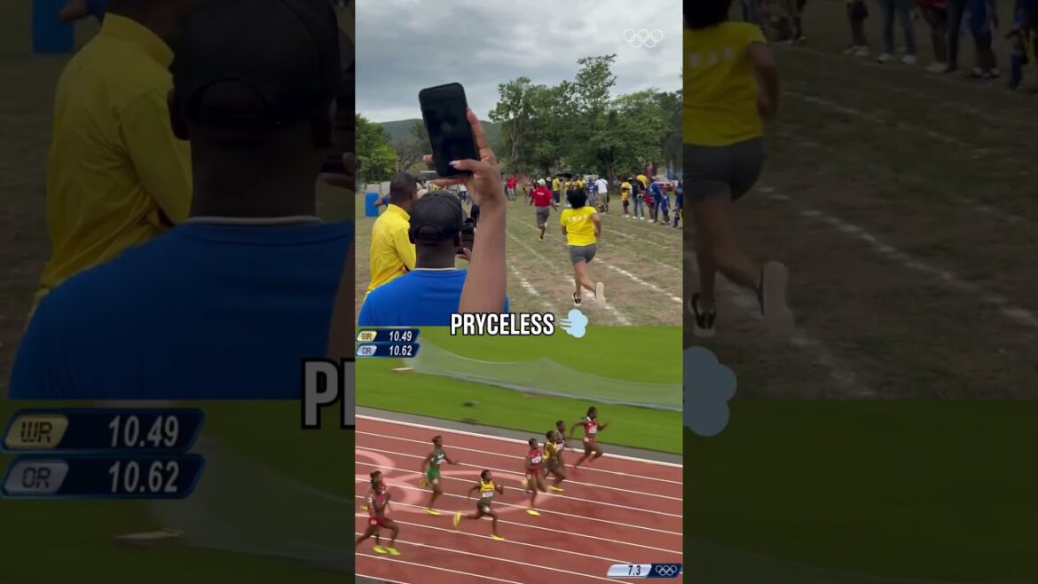 When your Olympic legend mum shows up at your school athletics meet! 🌪️