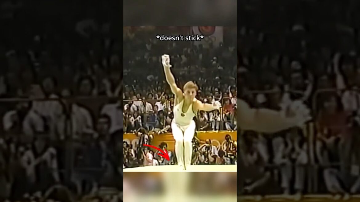 Not to mention the rest of the routine… #gymnastics #judge #sports #olympics #highbar #stick