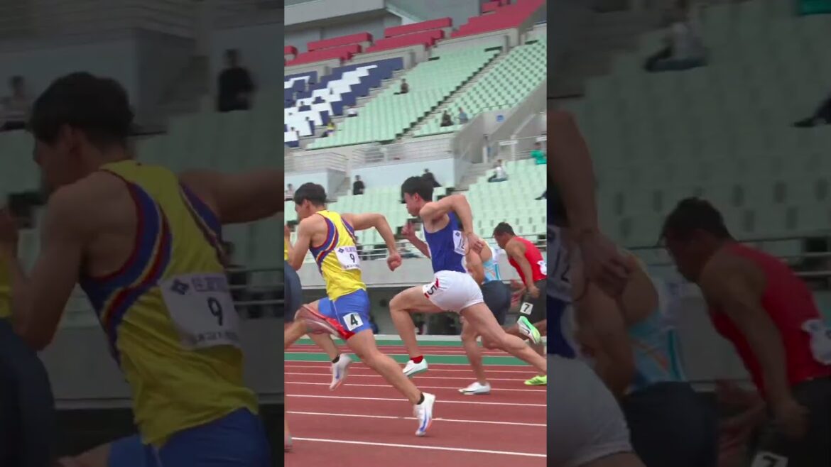 It's the first time in 6 years, in 10 seconds! The man with a men's 100m 9 seconds is #Koike Yuki wins[Kinami Memorial]