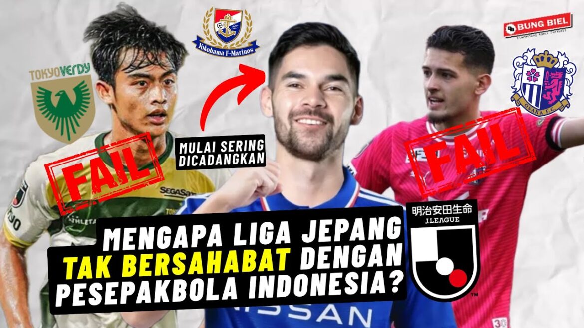 Why is the Japanese League not friendly with Indonesian footballers?