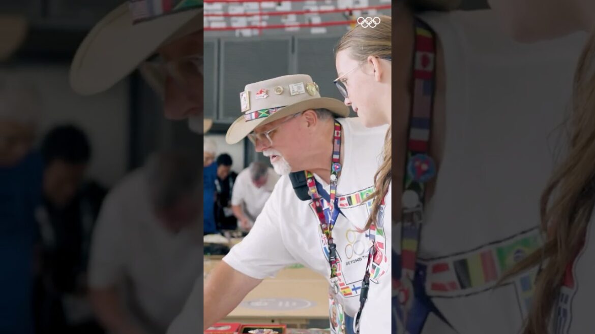 Pin trading at the Olympics! Such a great tradition! 📌💕