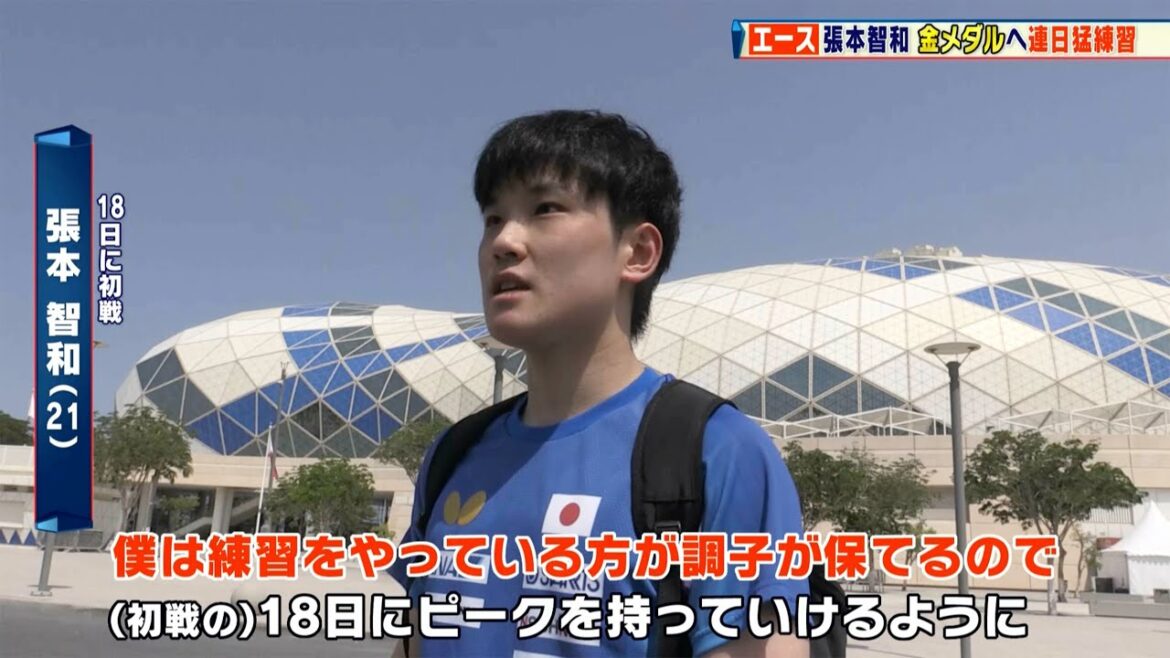 [World Table Tennis 2025]Harimoto Tomokazu practices intensively after coming in! "I hope I can reach the peak on the 18th (in the first match).