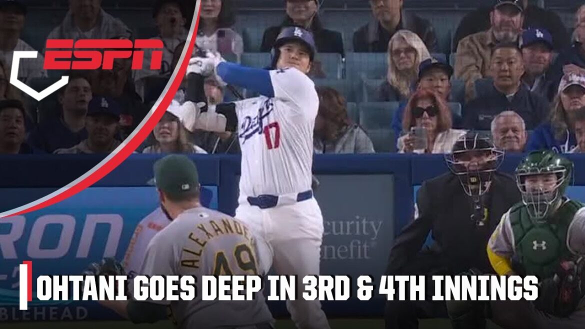 Shohei Ohtani homers in BACK-TO-BACK INNINGS 💪 | ESPN MLB