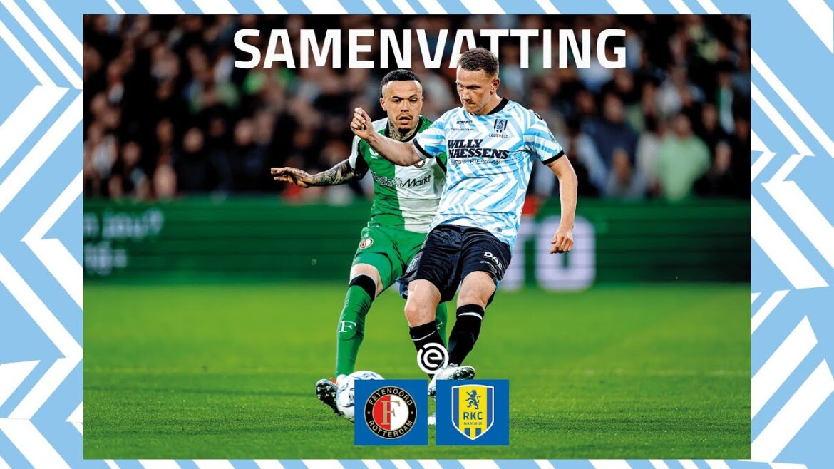 RKC Waalwijk loses in Rotterdam | Summary Feyenoord - RKC Waalwijk
