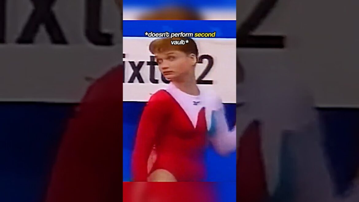 The judges gave her a zero for refusing to continue😳 #gymnastics #sports #diva #valt #fall