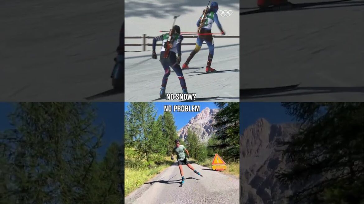 Biathlon training… minus the snow!❄️🎿#Olympics #Gangwon2024 #MilanoCortina2026 📹:antoninguy Biathlon training... minus the snow!❄️🎿#Olympics #Gangwon2024 #MilanoCortina2026 📹:_antonin_guy