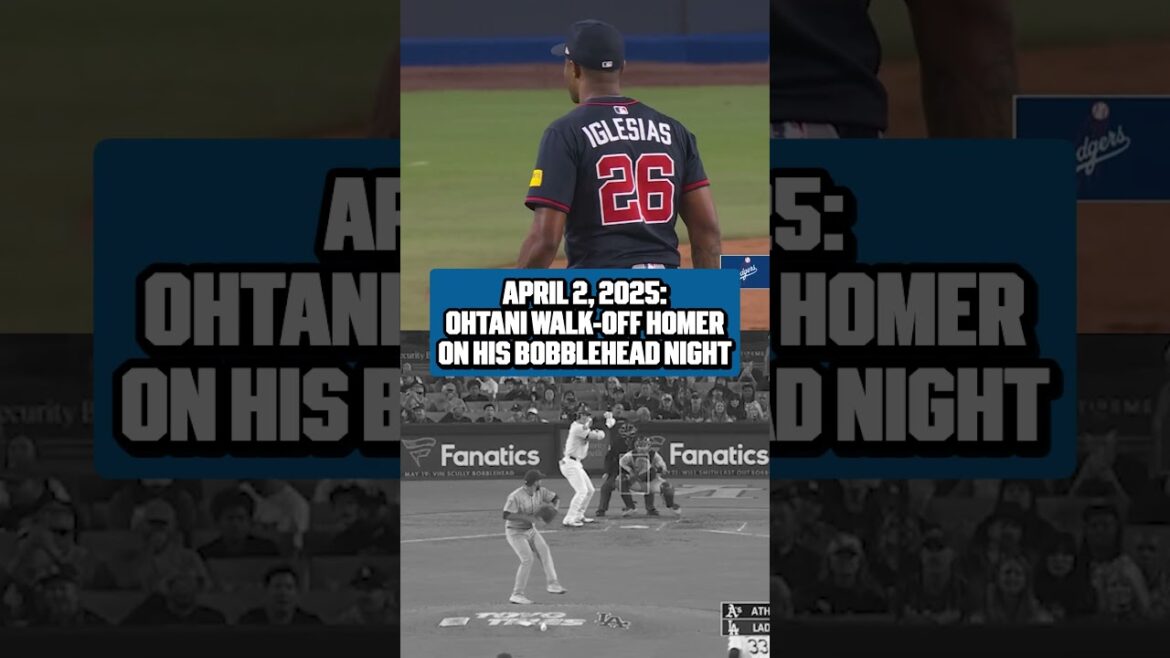 Shohei Ohtani loves homering on his bobblehead night 😎