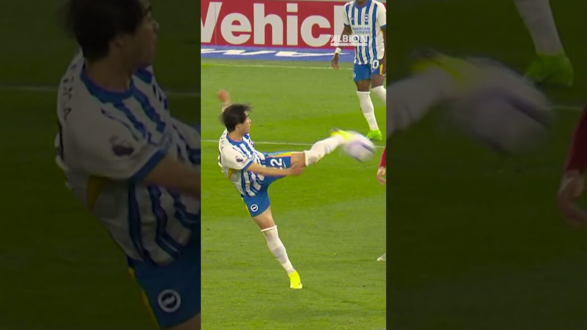 Mitoma on Fire in Liverpool 🔥 #brightonandhovealbion #korumitoma #liverpool