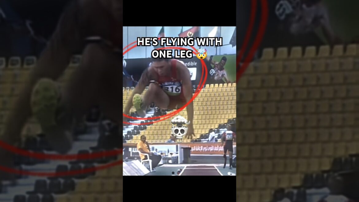 ONE-LEGGED Long Jump Champion! 🏆 #shorts