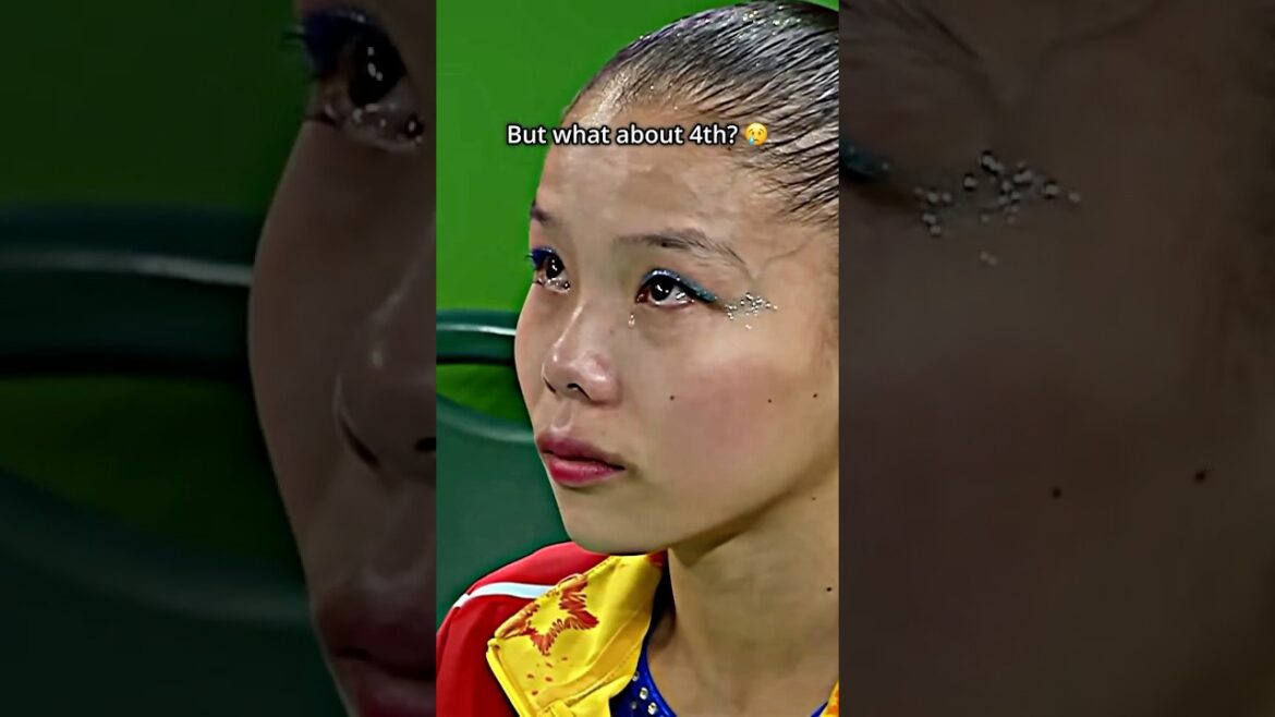 Imagine having one shot to win an Olympic medal and this happens😢 #gymnastics #sad #olympics #sad