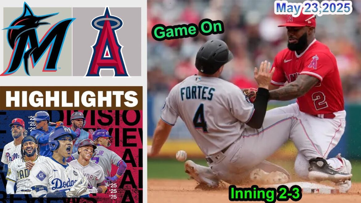 Los Angeles Angels vs Miami Marlins  Inning 2-3 Game Highlights  MLB 23/5/2025 MLB Season 2025