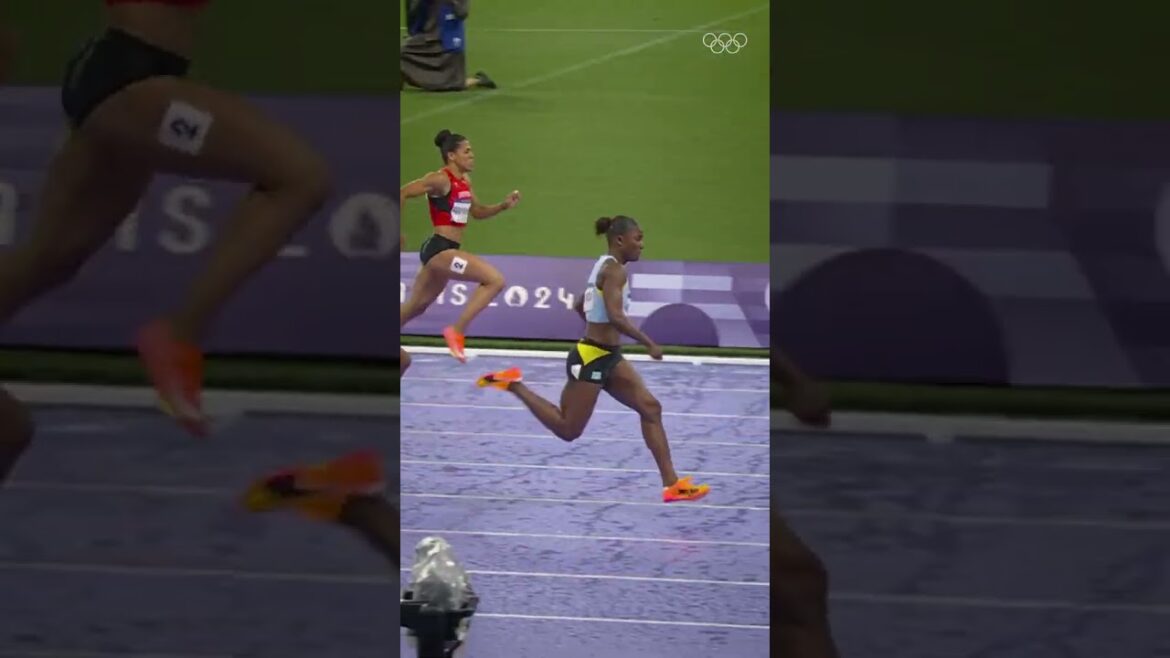 Julien Alfred brought home the first-ever Olympic medal for St. Lucia.It was gold. 🇱🇨 #paris2024