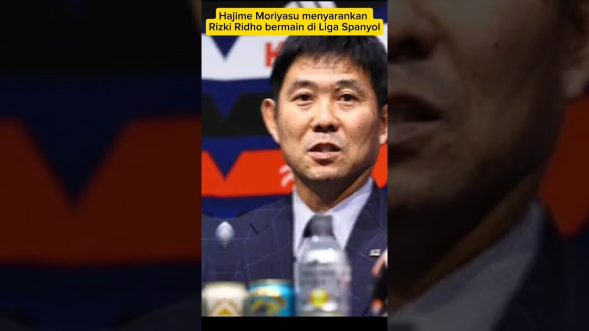 Japanese national team coach, Hajime Moriyasu suggested Rizki Ridho playing in the Spanish League