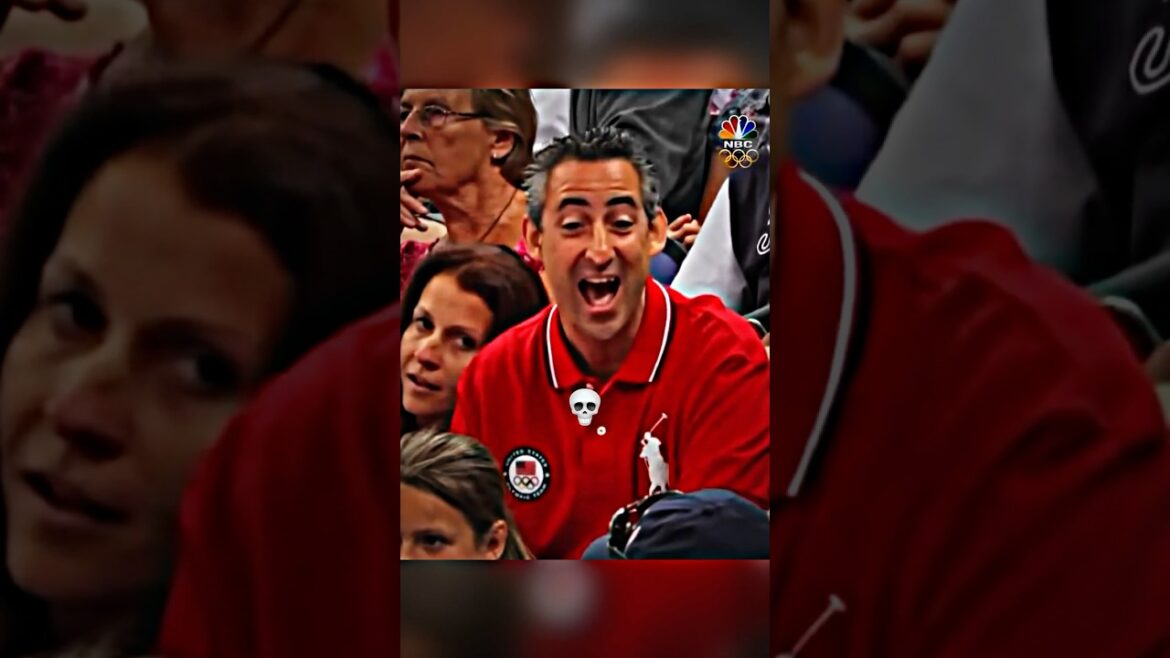 Imagine the stress watching your daughter at the Olympics😳 #gymnastics #olympics #dad #reaction