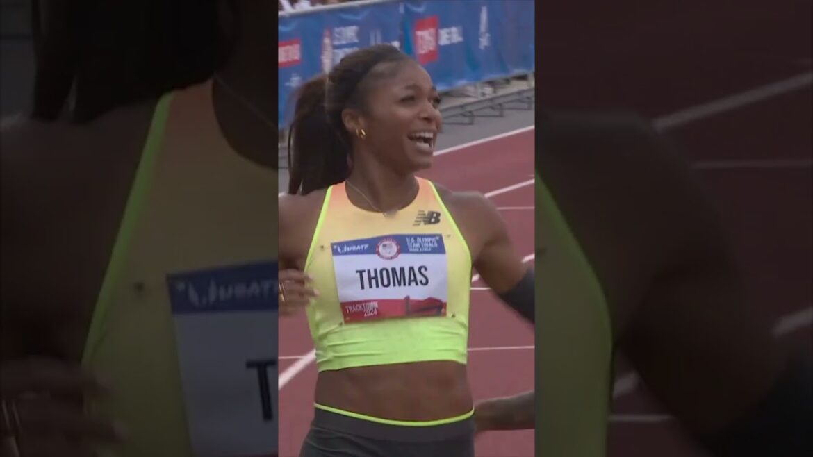 In Lane Eight, Gabby Thomas ATE🔥👟🍽️