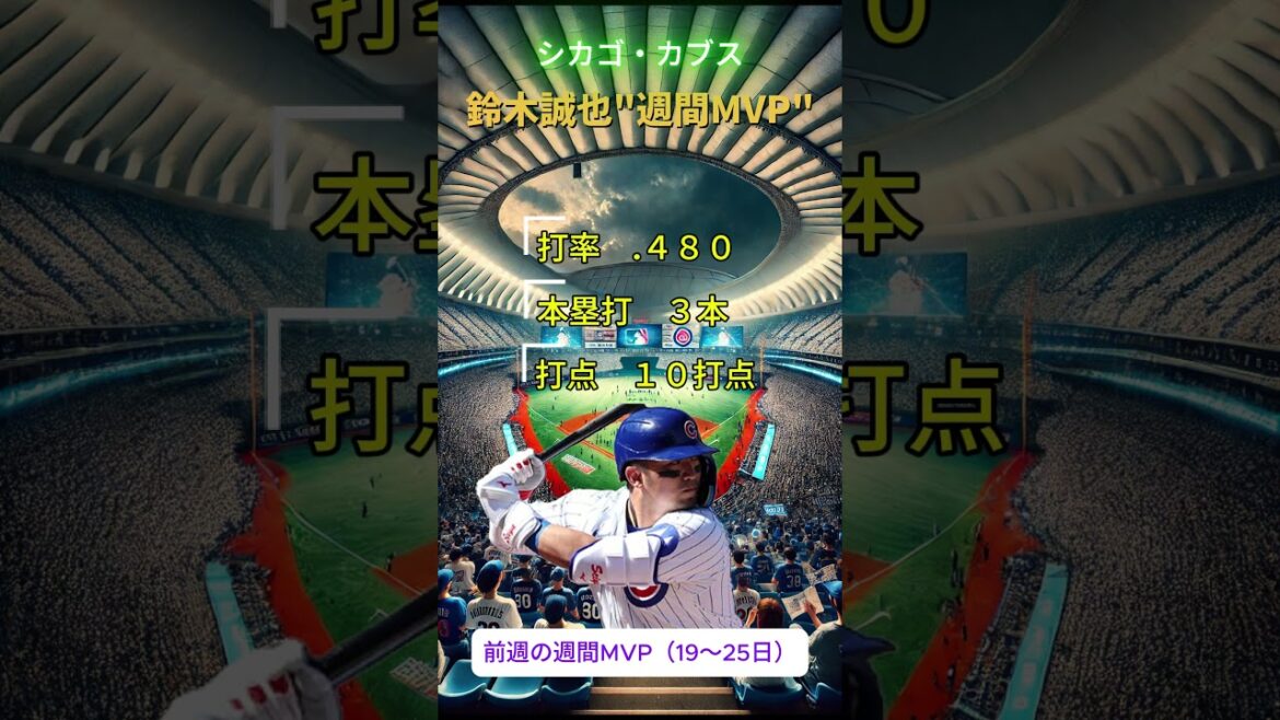 Suzuki Seiya is "awakening"! The first weekly MVP in three years and the shock of 50 RBIs in both leagues #mlb #Suzuki Seiya #Weekly MVP