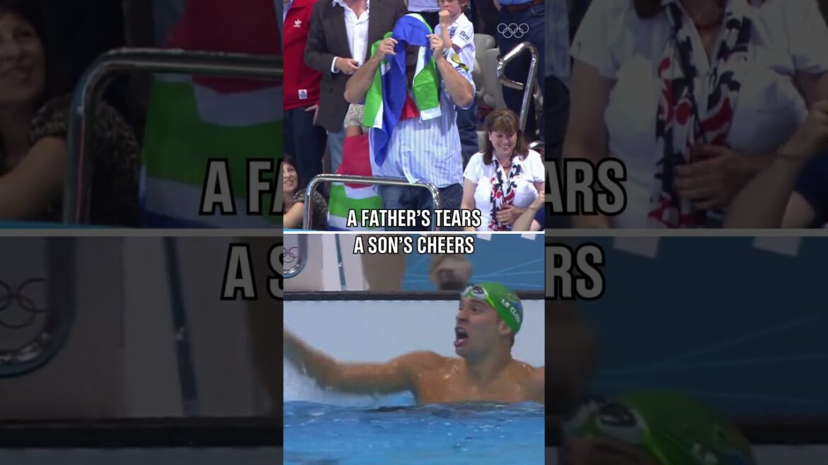 Olympic gold celebration: Father vs son! 🥇