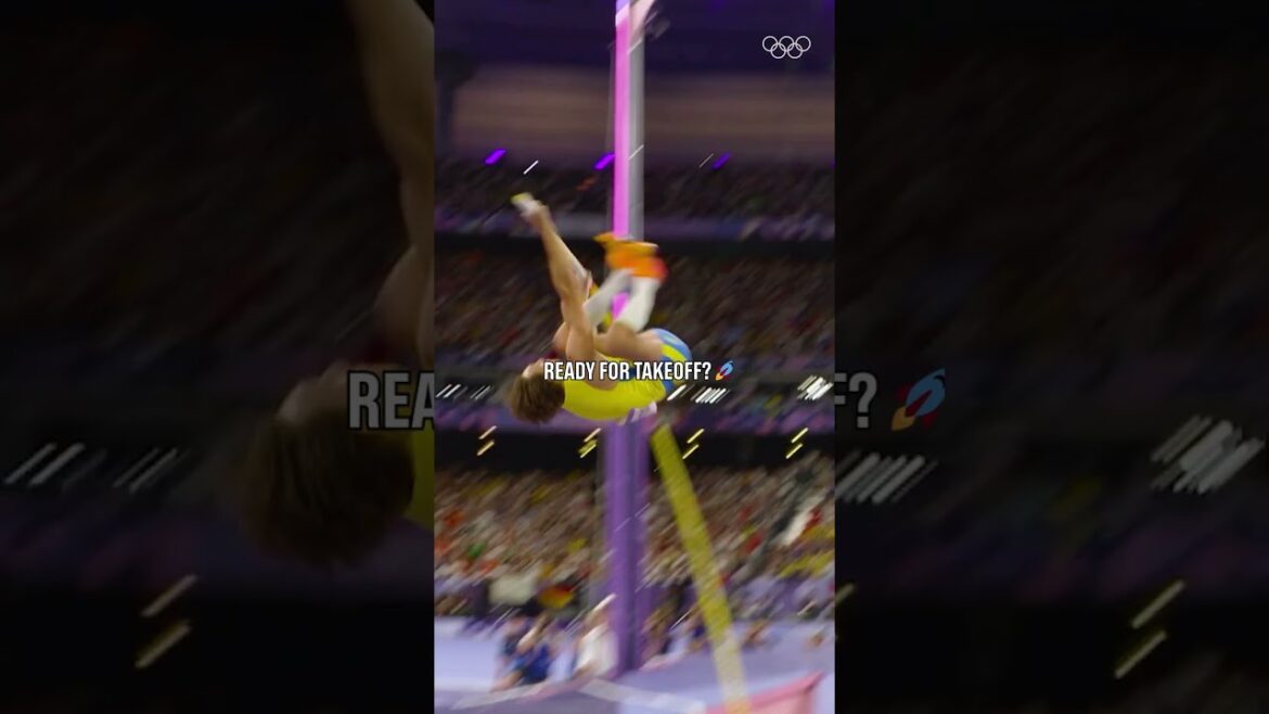 Buckle up because Mondo Duplantis’s golden jump 🇸🇪 is a true flight.  🤌#Olympics #Sports #PoleVault