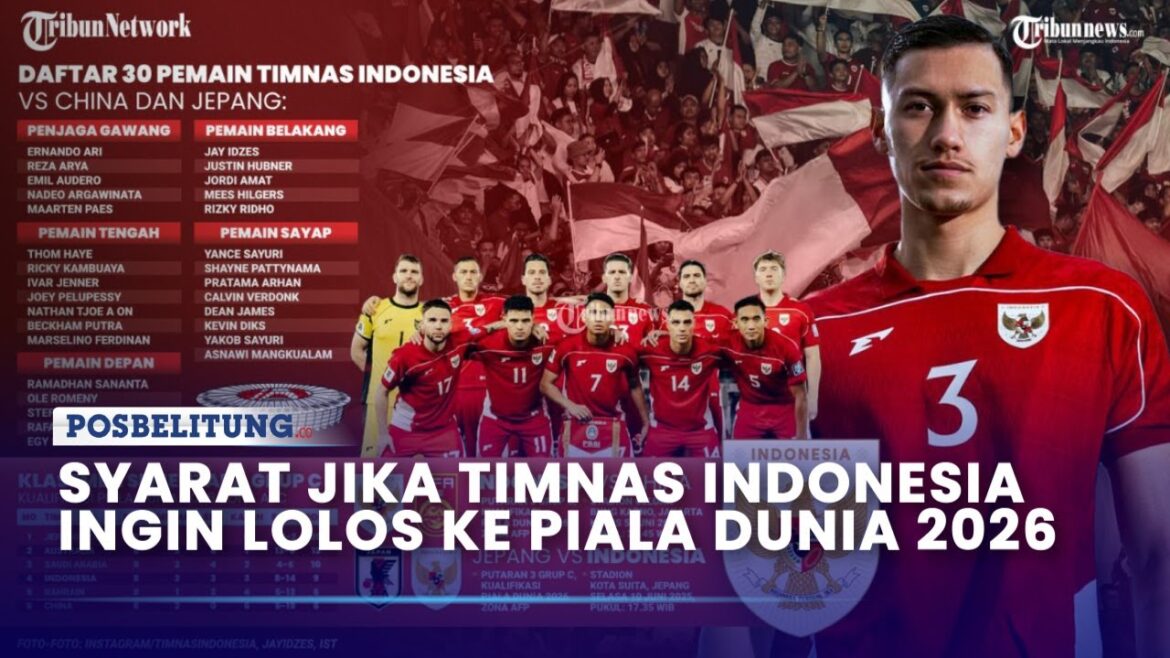 It's not impossible, this is the condition that the Indonesian national team wants to qualify for the 2026 World Cup
