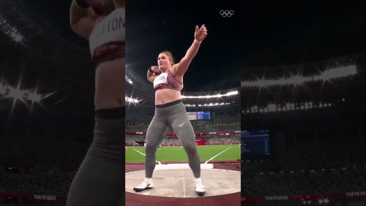 Sarah Mitton doesn’t play around 🇨🇦 #Paris2024 #ShotPut #Athletics
