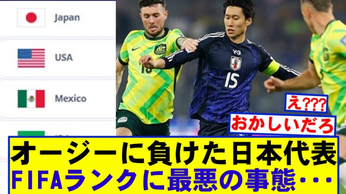 [Worst]Japan soccer team_Latest FIFA rankings are here