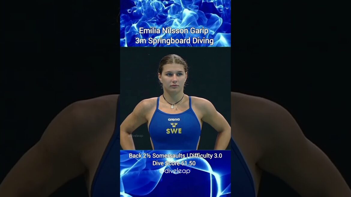 Remarkable Diver Outstanding performance by Emilia Nilsson Garip