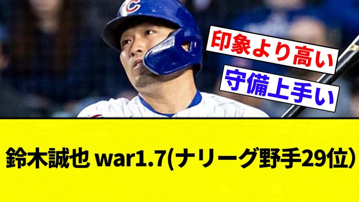 [Yes, it's finally done]Suzuki Seiya war1.7 (29th place in the fielder for the Nations League)[Professional baseball reactions][2ch thread][NanG]