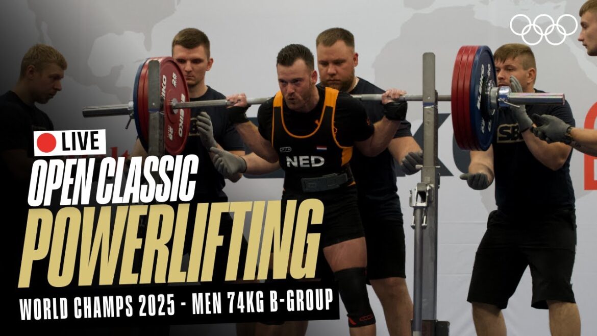 🔴 LIVE Powerlifting | Men's 74kg B-Group | World Classic Open Championships | Chemnitz