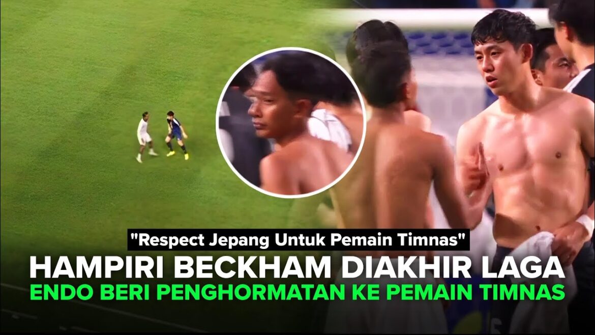 So the spotlight of Japanese players !! Moment Wataru Endo paid respect to Beckham Putra after the match vs. Japan So the spotlight of Japanese players !! Moment Wataru Endo paid respect to Beckham Putra after the match vs. Japan