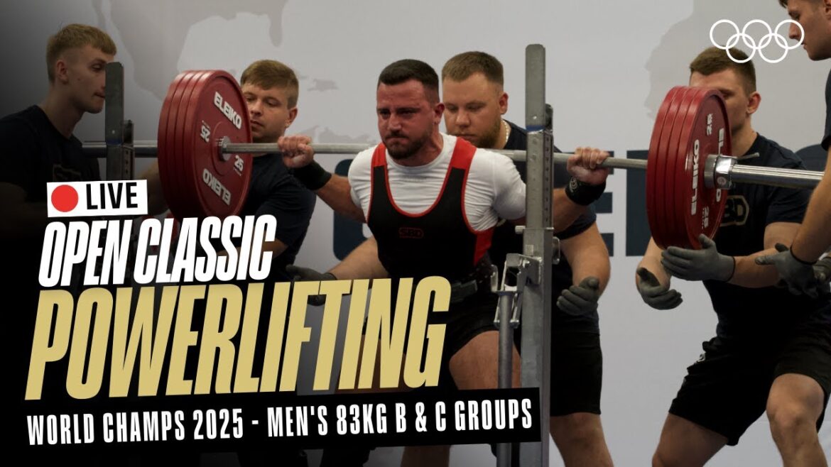 🔴 LIVE Powerlifting | Men's 83kg B & C Groups | World Classic Open Championships | Chemnitz