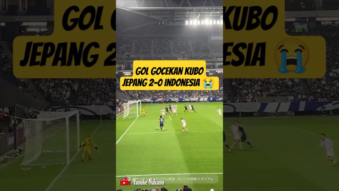 KUBO GOL !! Japan is 2-0 lead from the Indonesian national team, 2026 World Cup qualifiers