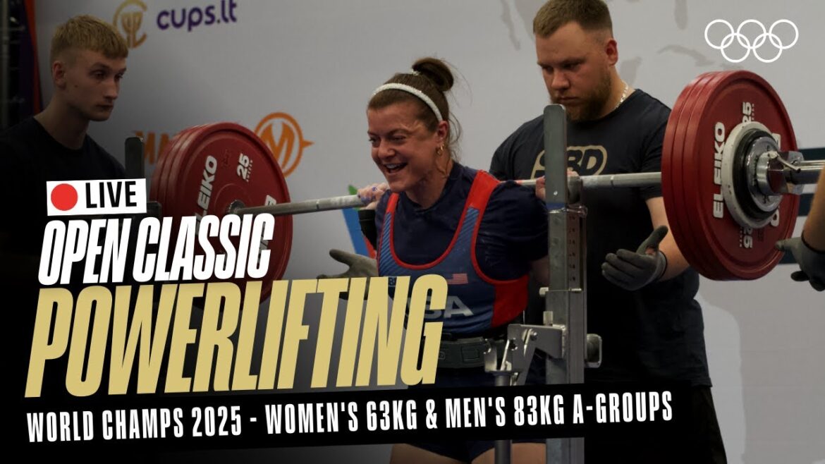 🔴 LIVE Powerlifting | Women's 63kg & Men's 83kg A-Groups | World Classic Open Championships