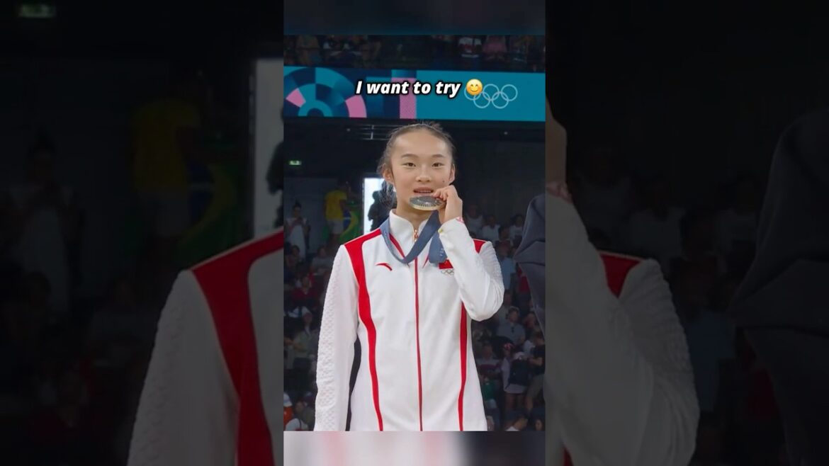 POV: It's your first time winning an Olympic medal😂 #gymnastics #medal #olympics #sports #funny