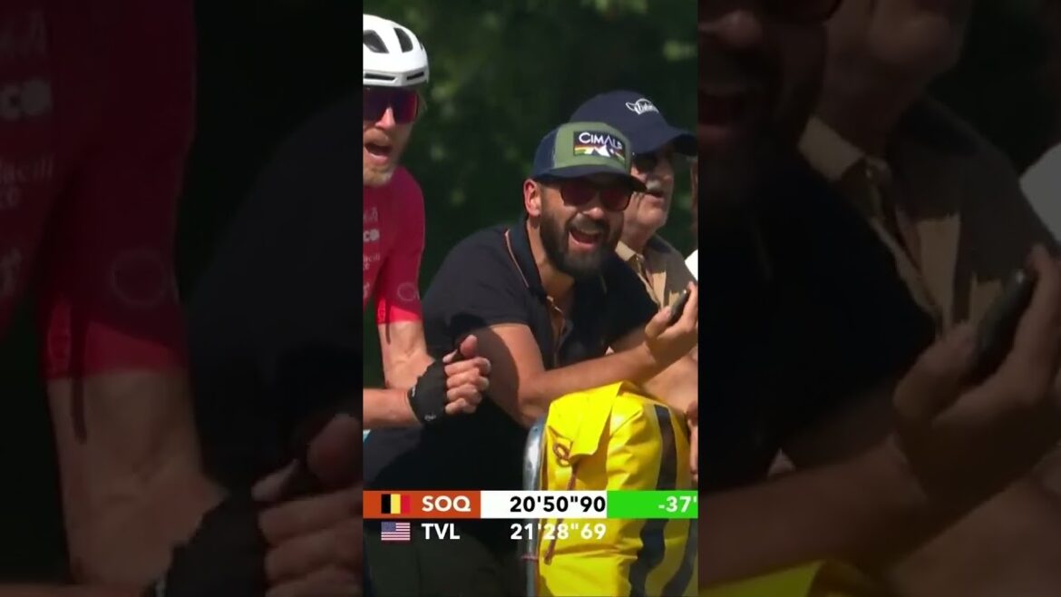 The World & Olympic champion takes the hot seat from Matteo Jorgenson at the Dauphiné 👏 The World & Olympic champion takes the hot seat from Matteo Jorgenson at the Dauphiné 👏