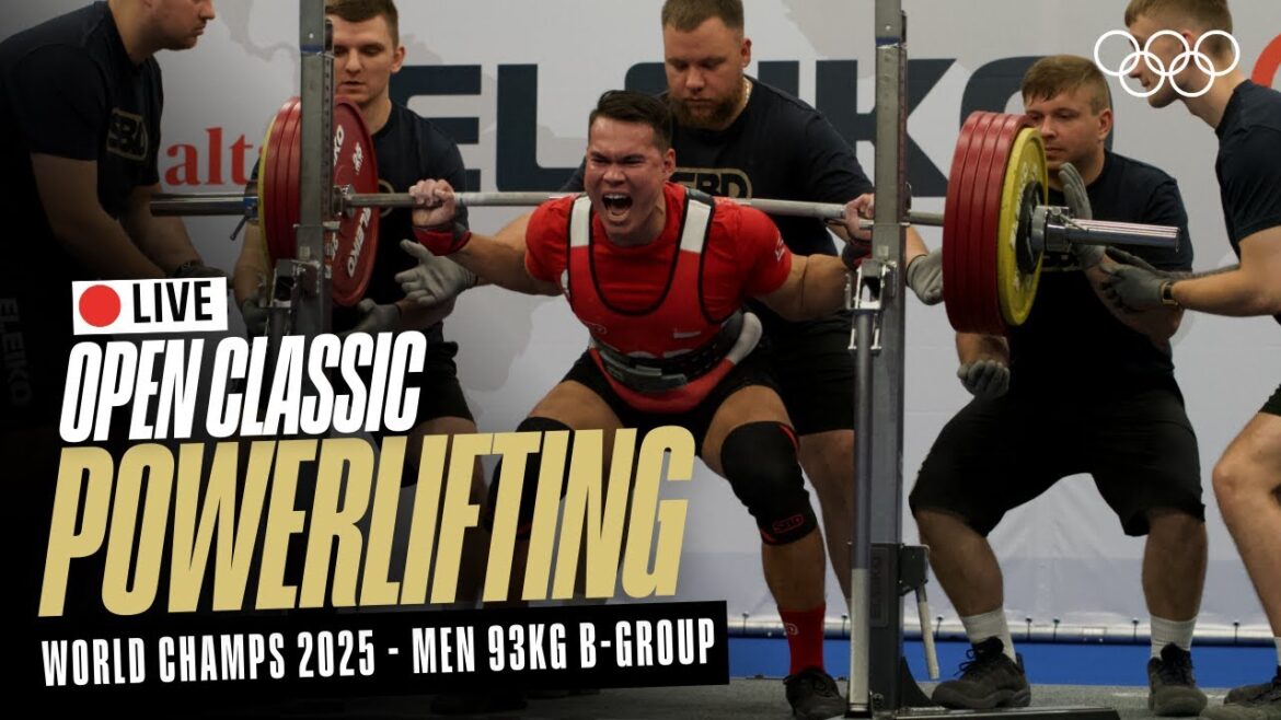 🔴 LIVE Powerlifting | Men's 93kg B-Group | World Classic Open Championships | Chemnitz