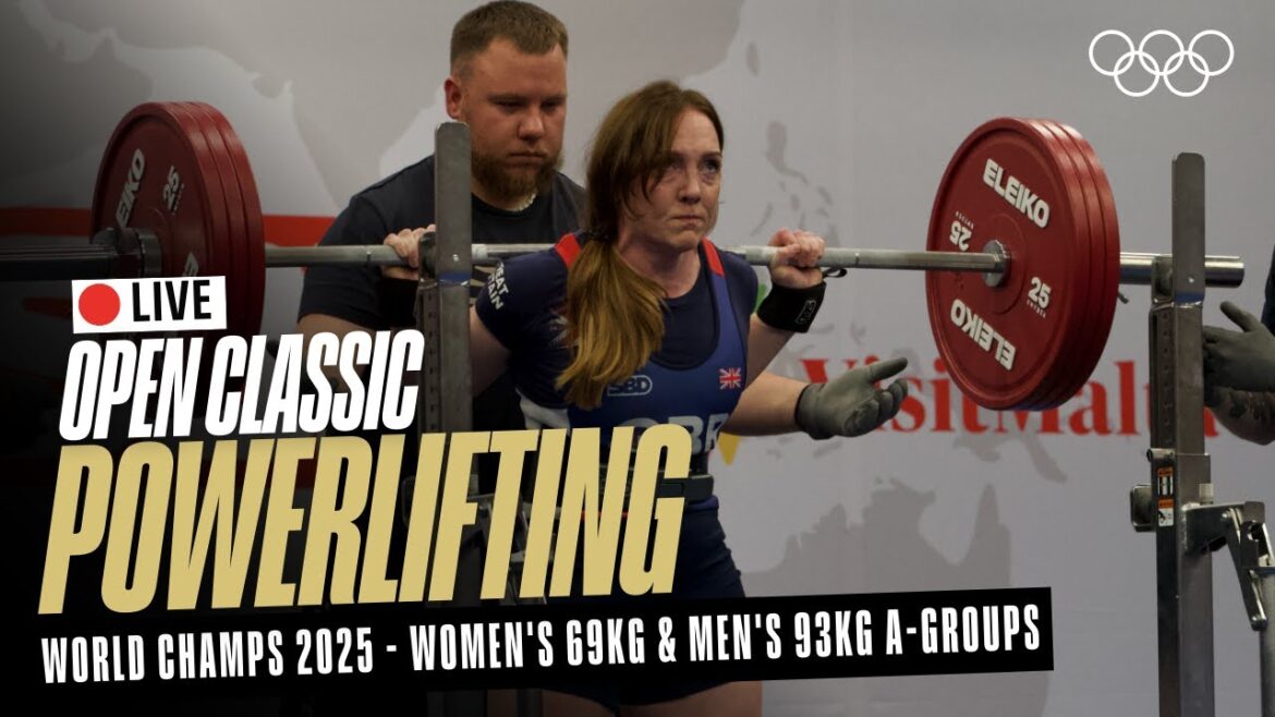 🔴 LIVE Powerlifting | Women's 69kg & Men's 93kg A-Groups | World Classic Open Championships