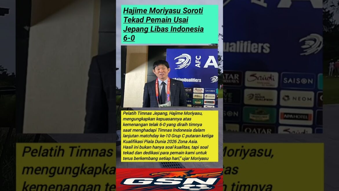 Hajime Moriyasu Highlighting the Determination of the Players After Japan Libas Indonesia 6-0 #Timnasindonesiatarbaruhini