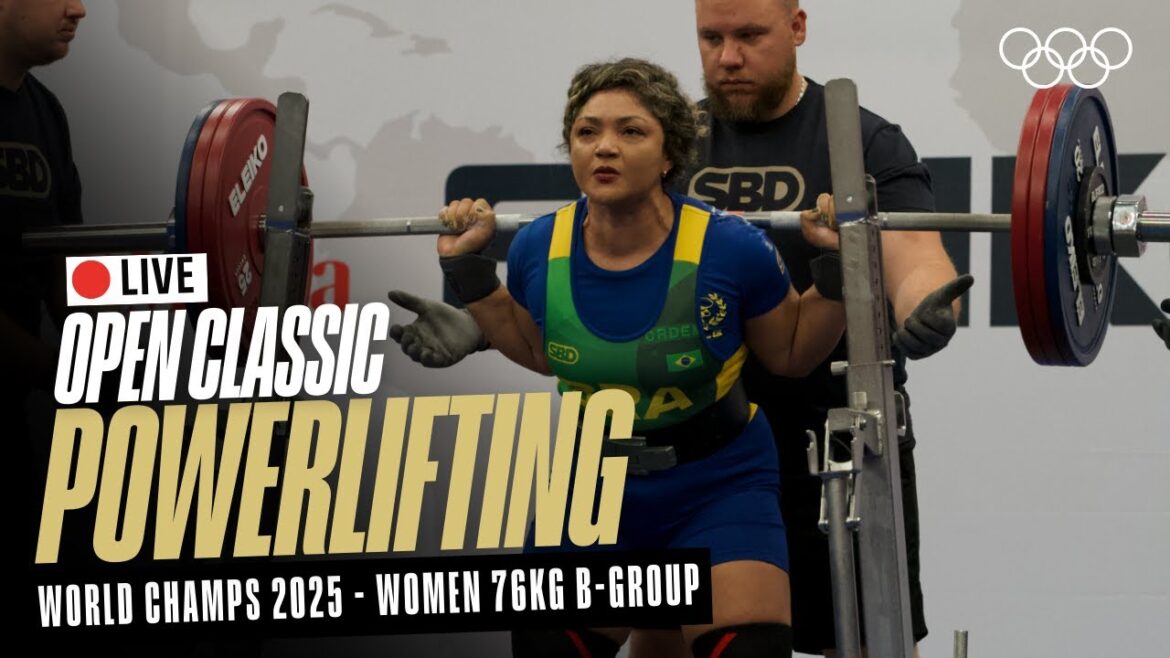 🔴 LIVE Powerlifting | Women's 76kg B-Group | World Classic Open Championships | Chemnitz