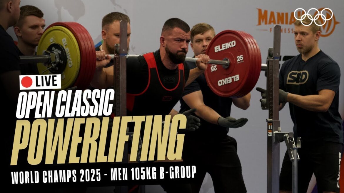 🔴 LIVE Powerlifting | Men's 105kg B-Group | World Classic Open Championships | Chemnitz