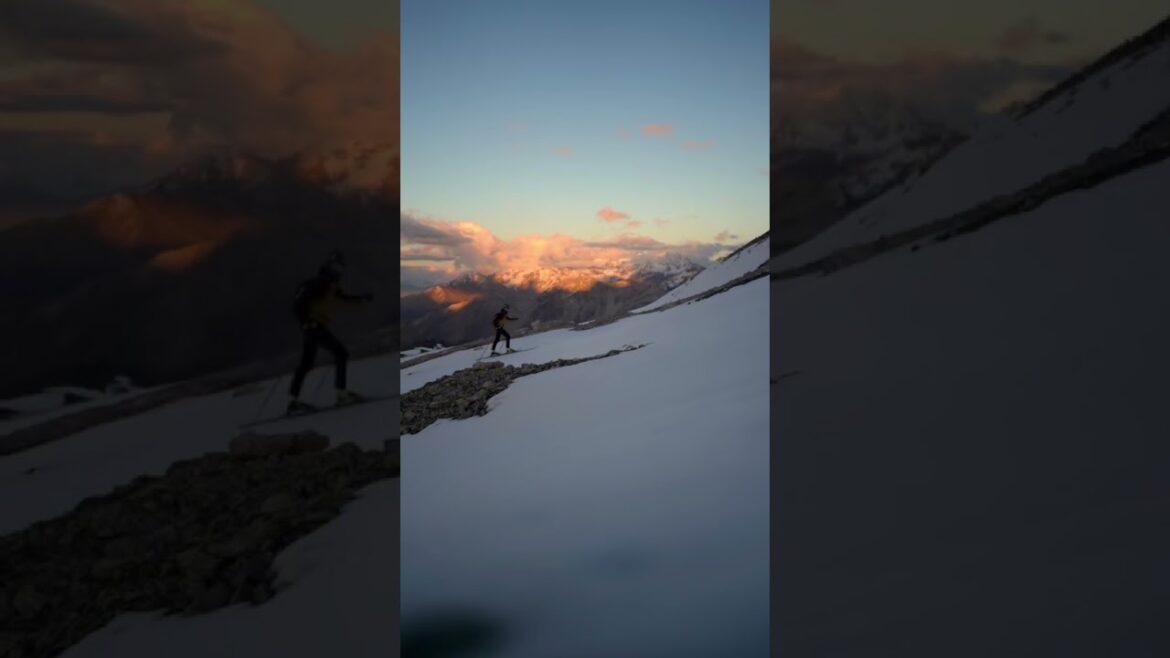 Ski Mountaineering… where the hard work pays off with views like this. 🏔️🤩📹 IG @fvr.ma #Olympics