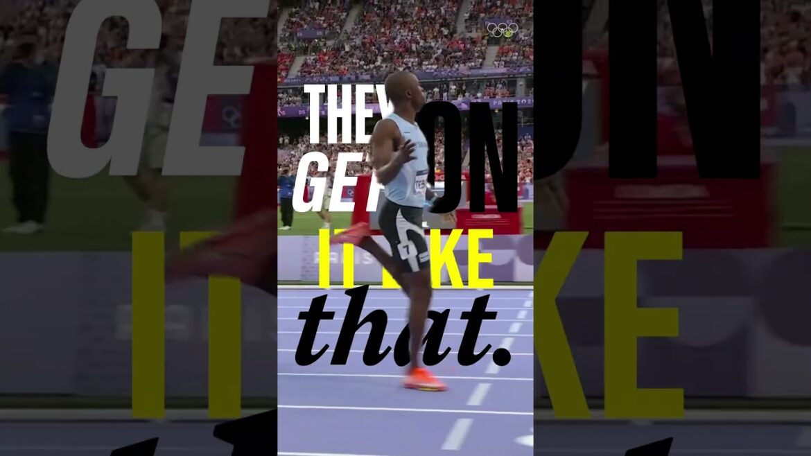 POV: Letsile Tebogo making history at #Paris2024 earning Bostwana's first-ever gold medal. 🙌 🇧🇼 🥇